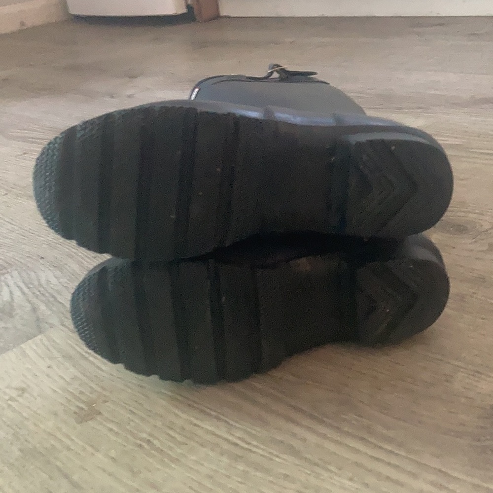 Navy blue size 6 tall hunter boots - Picture 3 of 5